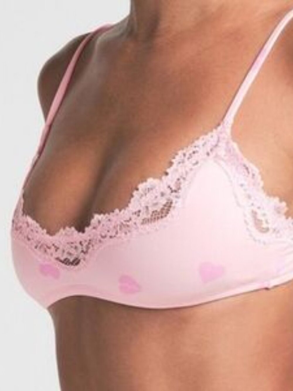 💗SKIMS Fits Everybody Lace Scoop Bralette Heart Breaker | XL | NWOT 🏷️